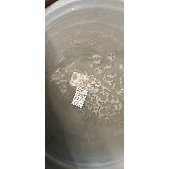 RARE XL Revelation Cirrus Bowl Smokey Blue Matte Frosted Glass Bowl 15x15x15 In - Picture 4 of 6